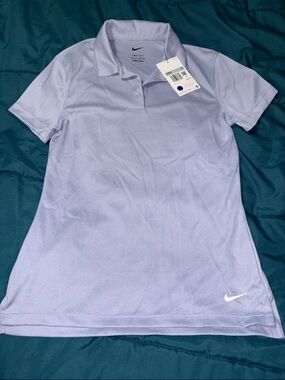 Nike Women's Light Purple/Lavender Golf Polo Shirt - Size XS